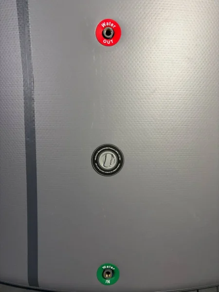Сучасний круглий басейн Drop Stitch Ø360 × 120 см для сімейного відпочинку та SPA-зони